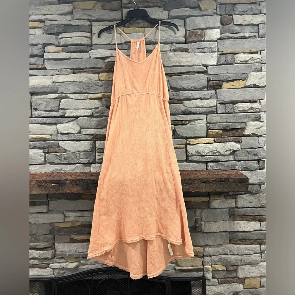 Daily Practice by Anthropologie midi Dress size small pink beach boho